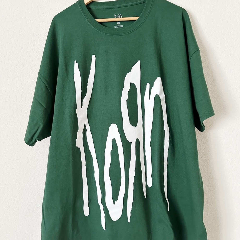 NEW Korn Green Graphic T-shirt - Picture 4 of 6
